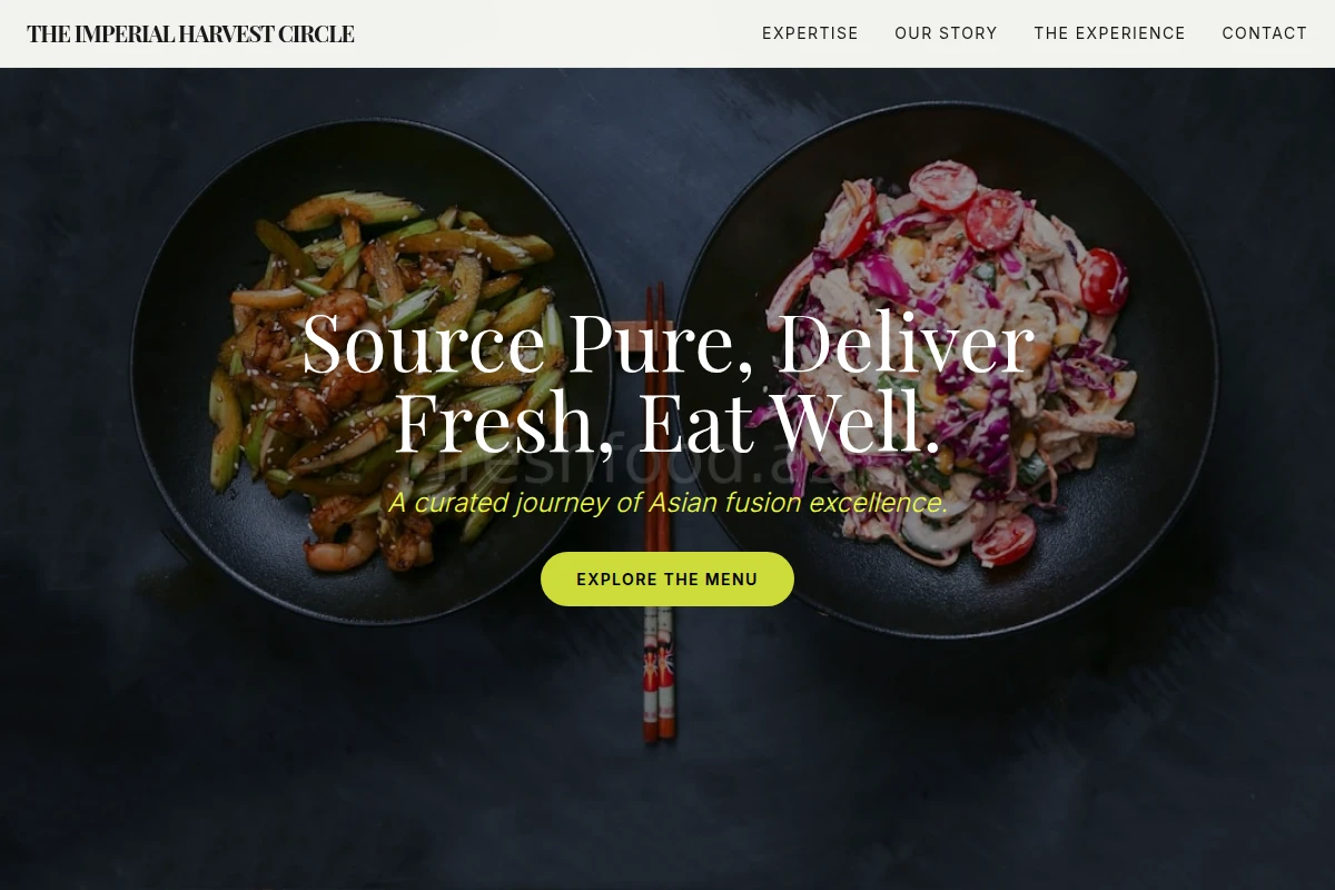 Cultivated Asian Fusion Food