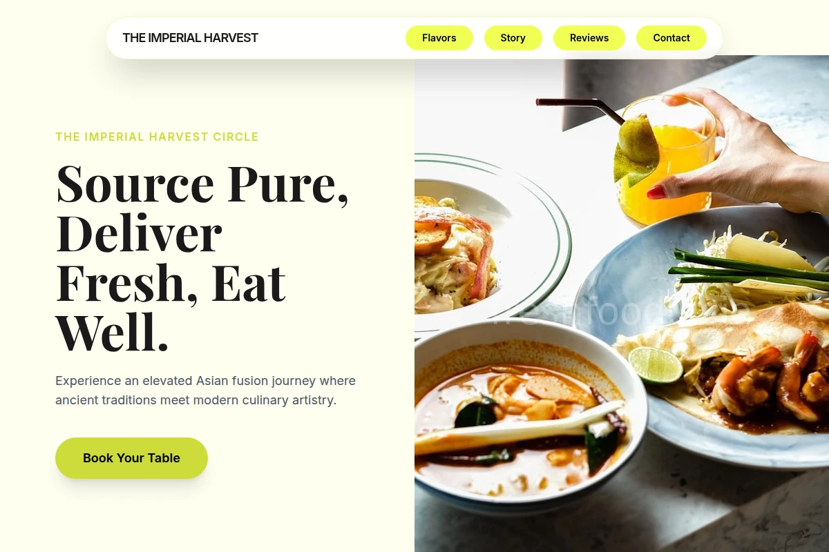 Harvest Asian Fusion Food