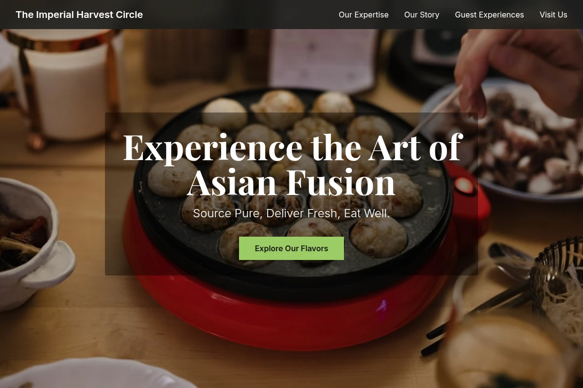 Fusion Asian Fusion Food