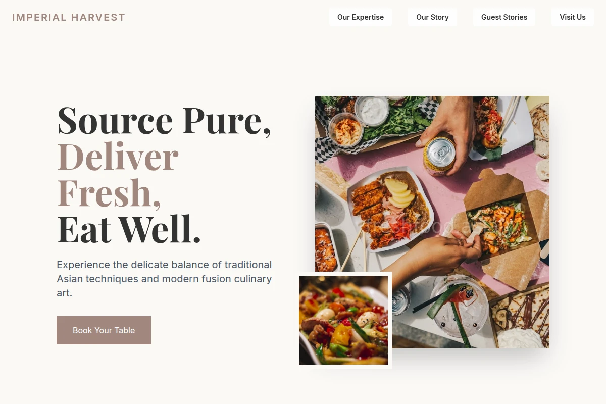 Gold Asian Fusion Food