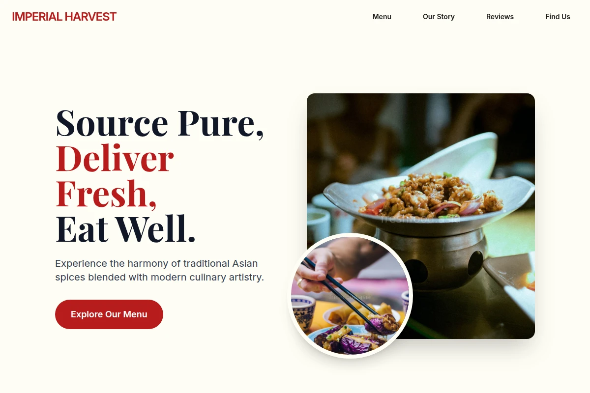 Fresh Asian Fusion Food