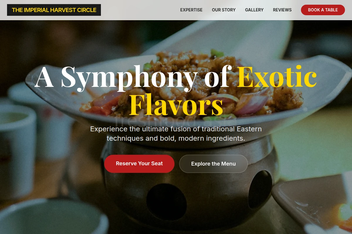 Exotic Asian Fusion Food