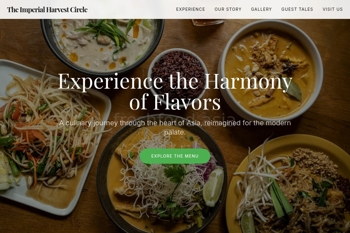 Modern Asian Fusion Food