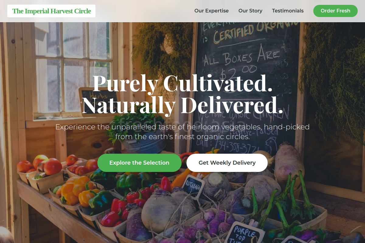 Cultivated Organic Food